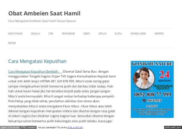 Obat untuk keputihan gatal