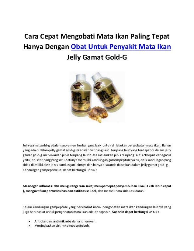 Obat Untuk Penyakit Mata Ikan