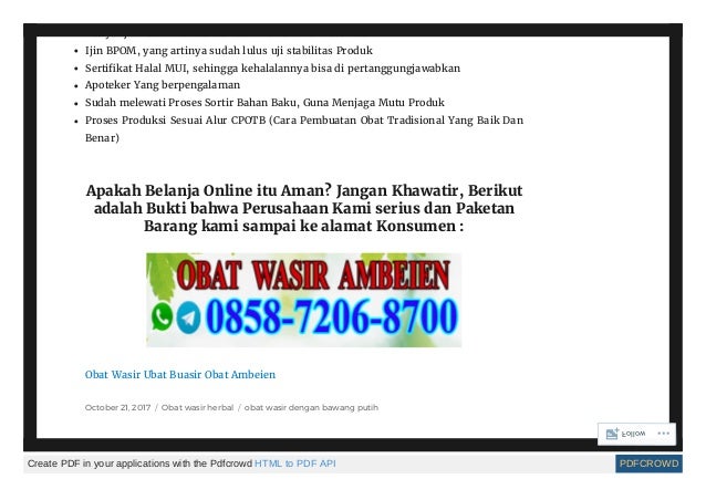 Obat wasir alami