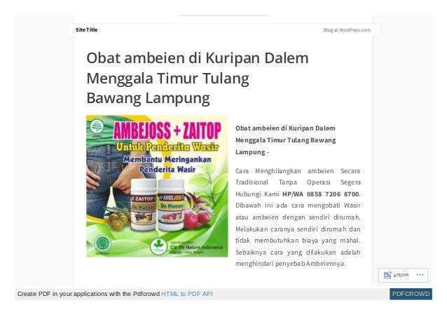 Obat wasir stadium 3
