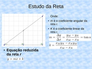 Geometria analitica aula04-estudo-da-reta | PDF