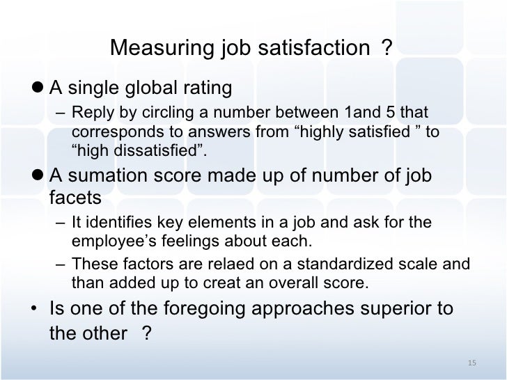 ch3 attitudes and job satisfaction