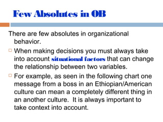 Introduction to Organizational Behavior | PPT