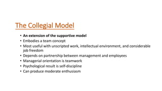 Comprehensive Models and Systems of Organizational Behavior for ...
