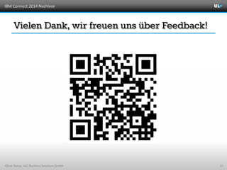IBM Connect 2014 Nachlese
Oliver Busse, ULC Business Solutions GmbH 25
 