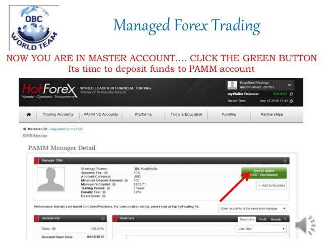 Hotforex pamm v2