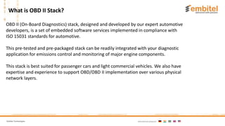 OBD II Stack Solutions And Services | PPT