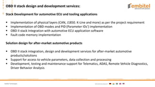 OBD II Stack Solutions And Services | PPTX