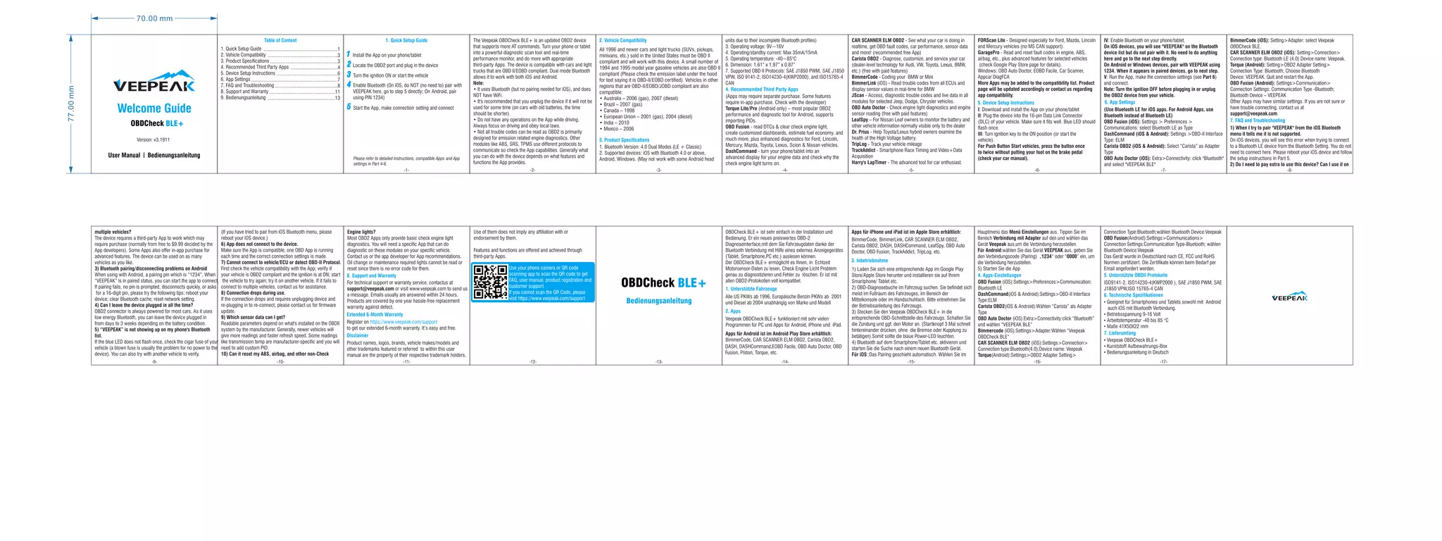 Veepeak OBDCheck BLE+ User’s Manual