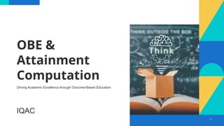 OBE, About Outcome based education and it's implementation | PPTX