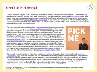 WHAT’S IN A NAME?
Your first name just happens to be a reflection of your parents’ tastes or family and cultural heritage,...