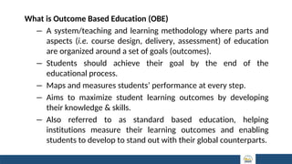 Comprehensive Introduction to Outcome Based Education (OBE) and Bloom's ...