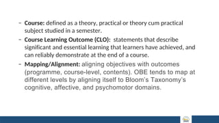 Comprehensive Introduction to Outcome Based Education (OBE) and Bloom's ...