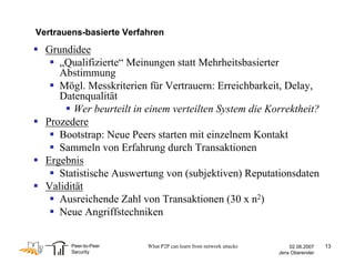 Peer-to-Peer Security