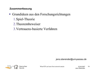 Peer-to-Peer Security