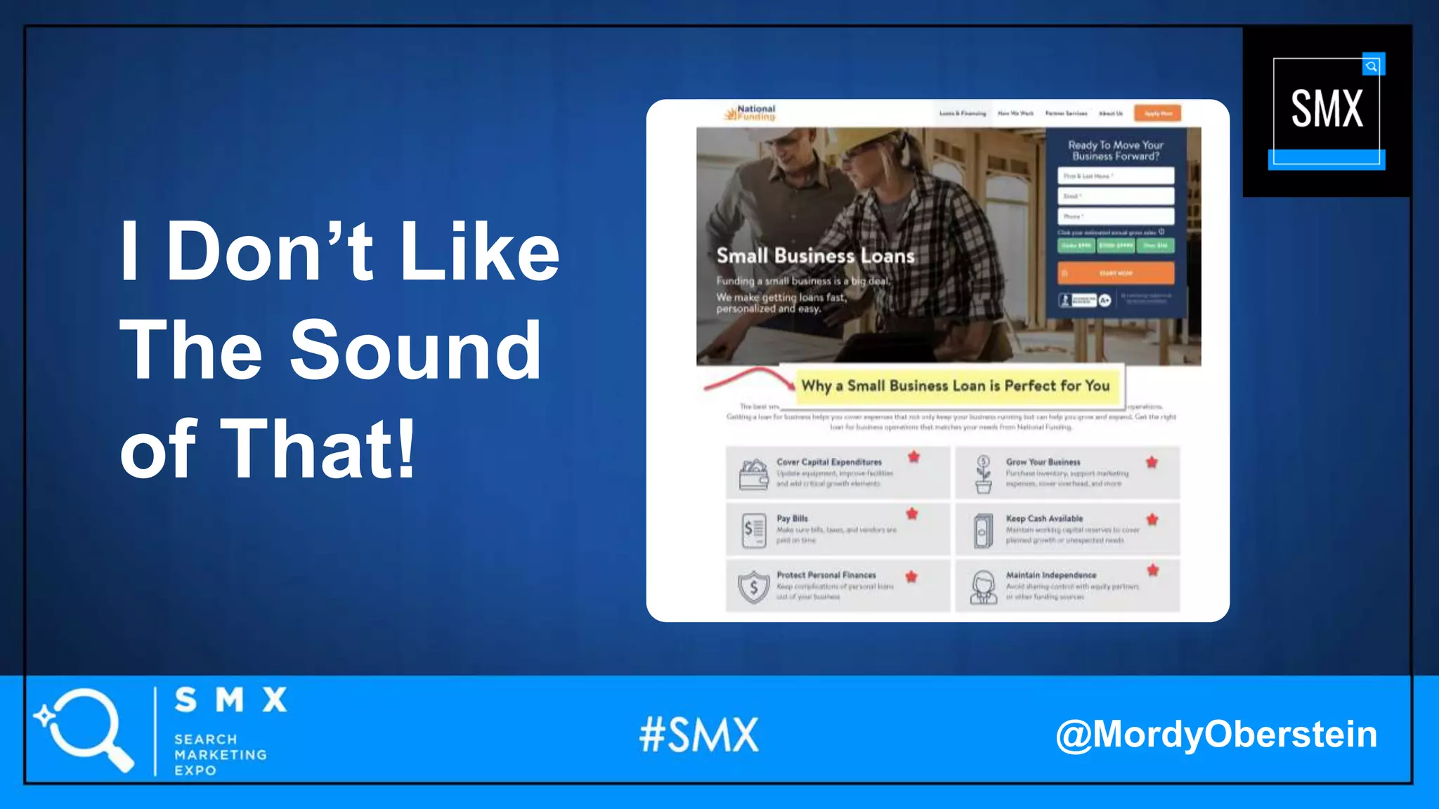 Thou
I Don’t Like
The Sound
of That!
@MordyOberstein
 