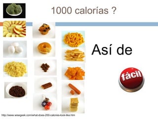 1000 calorías ?
http://www.wisegeek.com/what-does-200-calories-look-like.htm
Así de
 