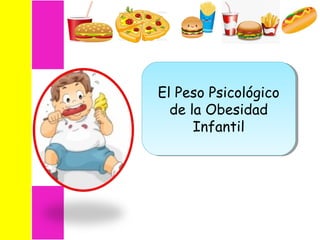 El Peso Psicológico 
de la Obesidad 
El Peso Psicológico 
de Obesidad 
Infantil 
Infantil 
 