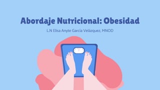 Abordaje Nutricional: Obesidad
L.N Elisa Anyte García Velázquez, MNOD
 