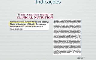 Indicações
A.J.Clin.Nutric.
Março 1991
 