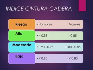 INDICE CINTURA CADERA
 