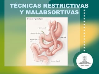 TÉCNICAS RESTRICTIVAS Y MALABSORTIVAS 