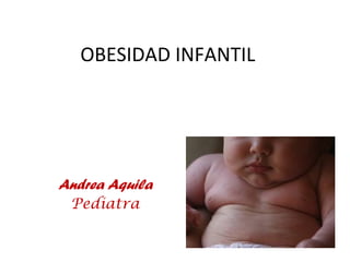 OBESIDAD INFANTIL

Andrea Aquila
Pediatra

 