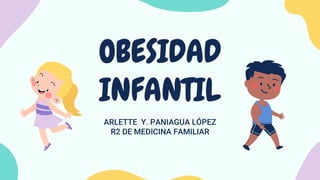 ARLETTE Y. PANIAGUA LÓPEZ
R2 DE MEDICINA FAMILIAR
OBESIDAD
INFANTIL
 