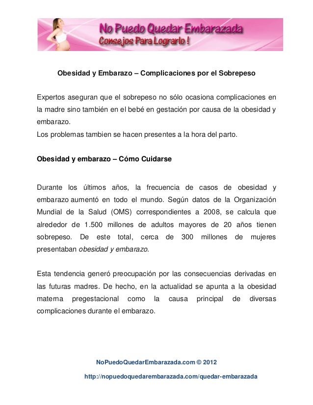Obesidad Y Embarazo