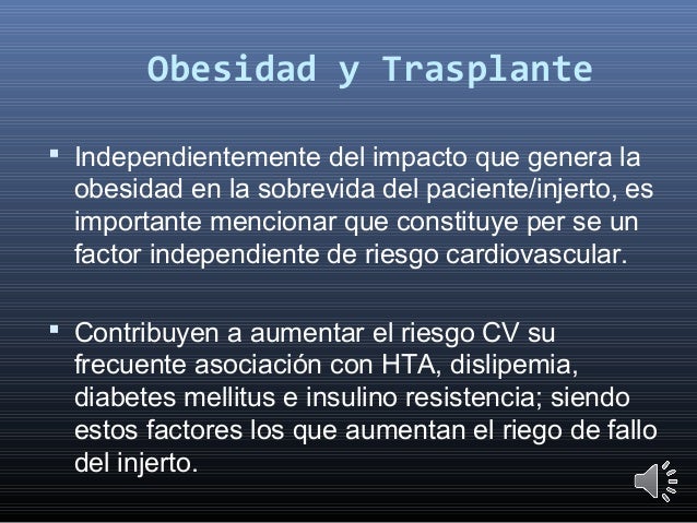 Obesidad y evaluación pretrasplante Obesidad y evaluación pretrasplante