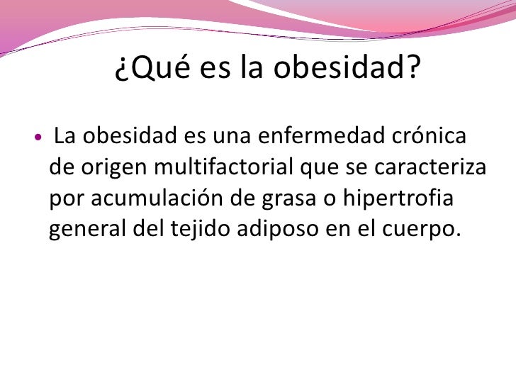Obesidad y sedentarismo Obesidad y sedentarismo