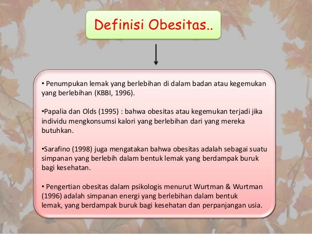 Pengertian Obesitas Pada Remaja