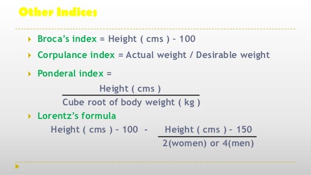 obesity body fat index chart
