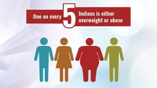 Obesity is a result of high intake of high-caloric food with
very little to no physical activities, for a prolonged time.
 