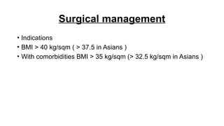 risk factors & Recent advances in Obesity, | PPTX