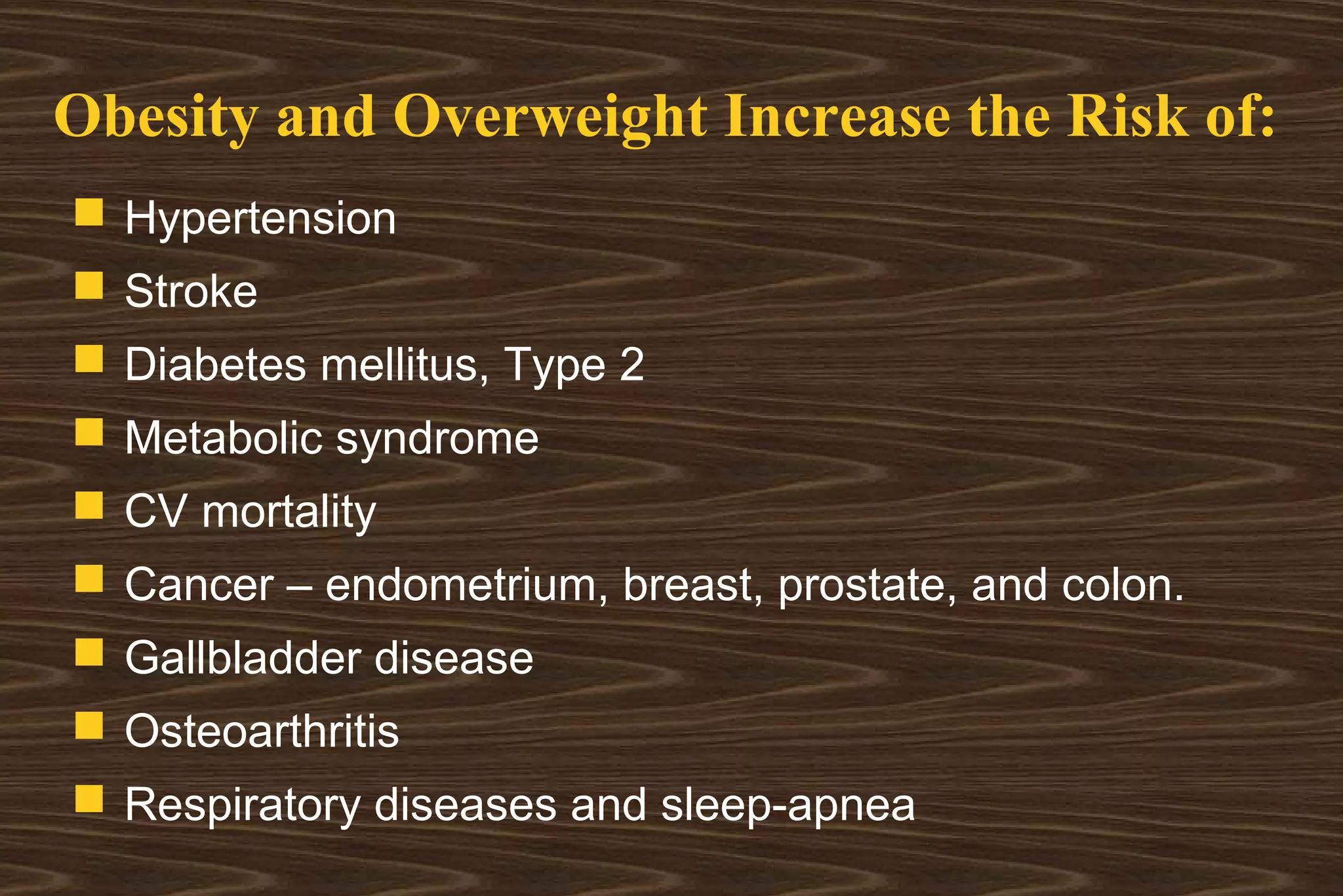 Obesity and Cardiovascular Diseases | PPT