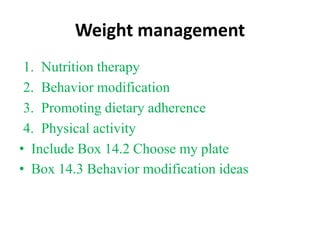 Obesity and eating disorders | PPTX