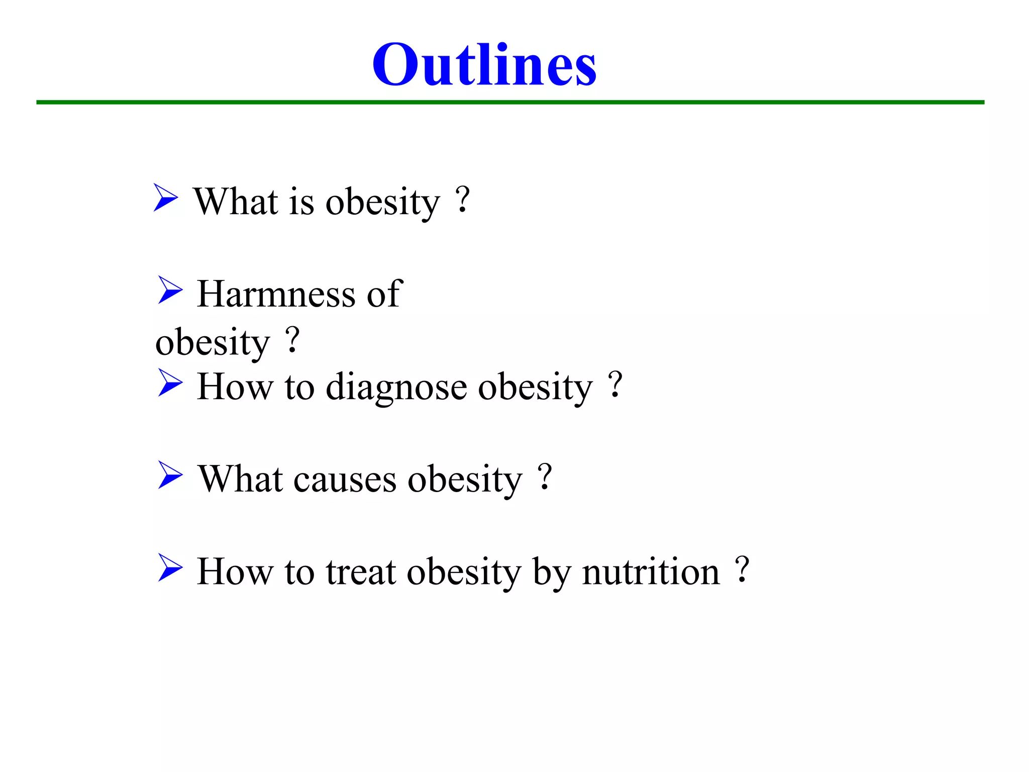 Obesity and nutrition | PPT