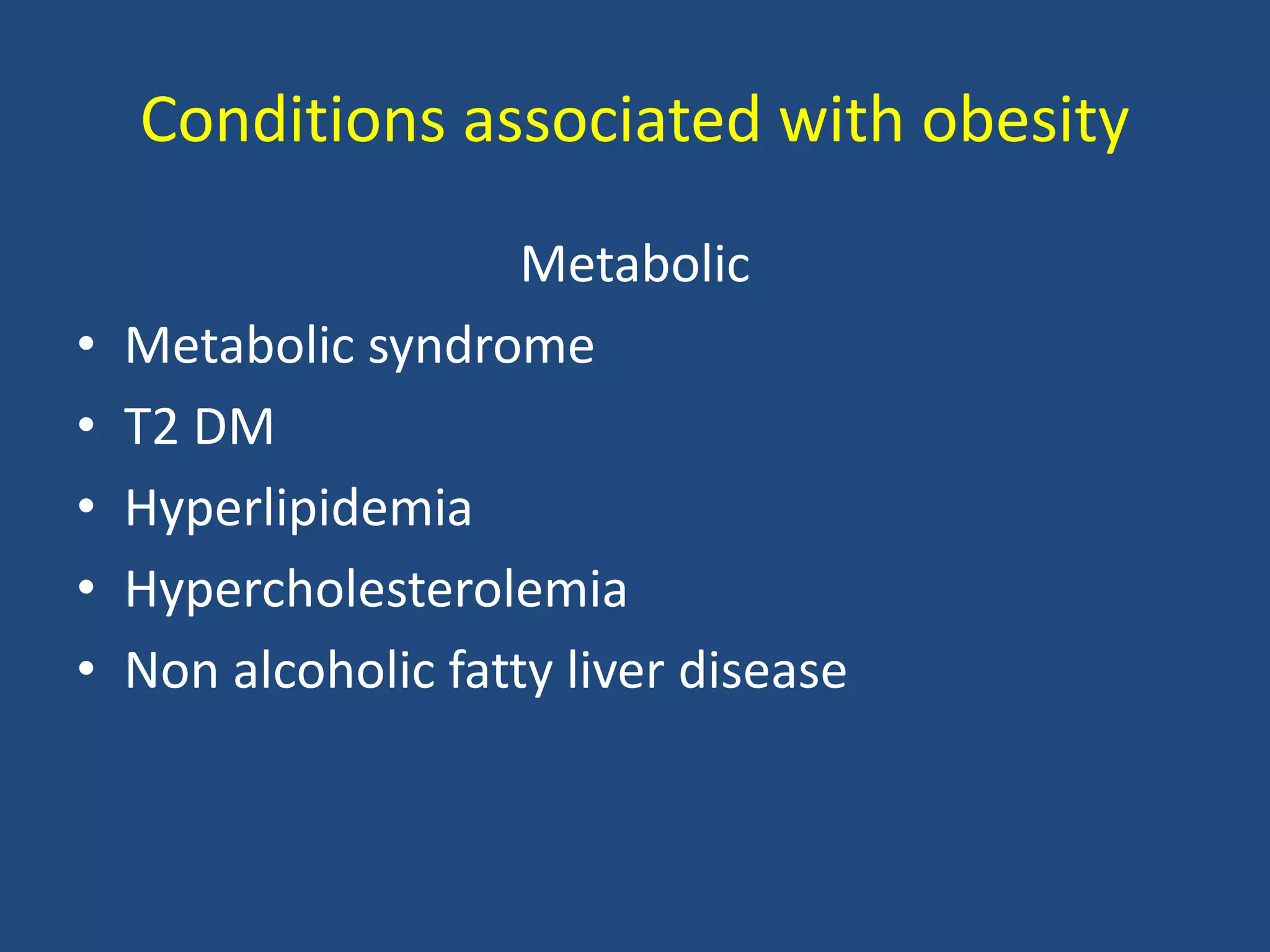 Obesity and principles of metabolic surgery | PPTX