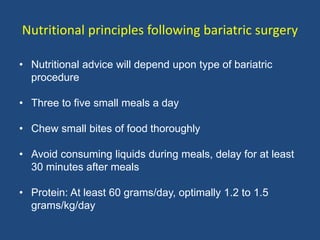 Obesity and principles of metabolic surgery | PPTX