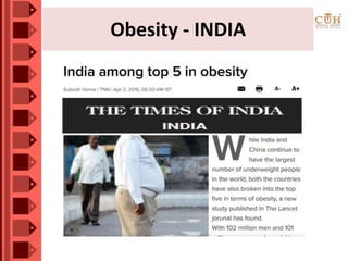Obesity - INDIA
 