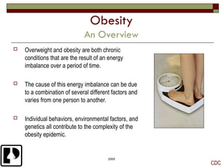 Obesity and Risk Factor,management and prevention | PPT