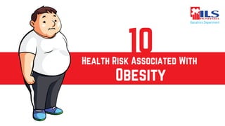Health Risk Associated With 
10
Obesity
 