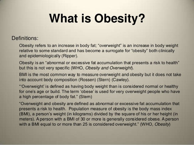 case study of obesity