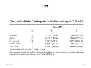 obesity in pregnancy and its impact on maternal and fetal outcomes | PPTX