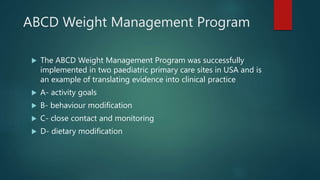 Abcd Rewight OBESITY PREVENTION AMONG PRESCHOOL CHILDREN.pptx