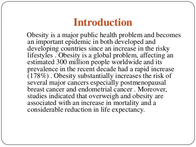 Obesity Persuasive Research Paper