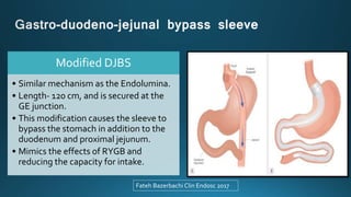 Endolumin Endoscopic and surgical treatment of obesity | PPTX