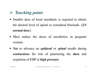 Stat Anesthesia Obestateric physiology change and anesthesia | PDF