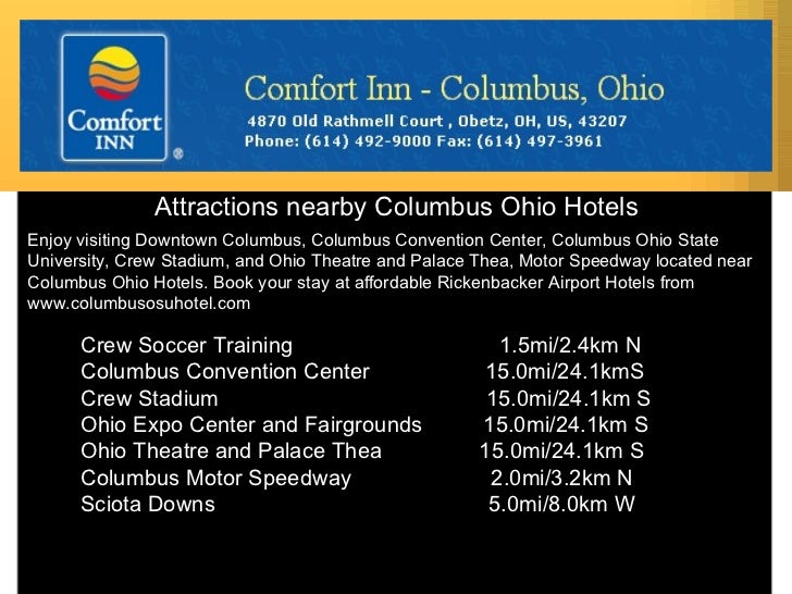 Comfort Inn Near Columbus Ohio State University Hotel